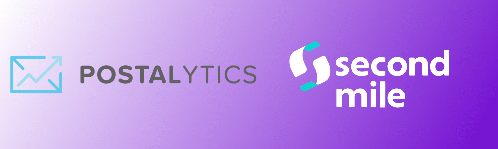 Postalytics and Second Mile logos on the original integration banner.