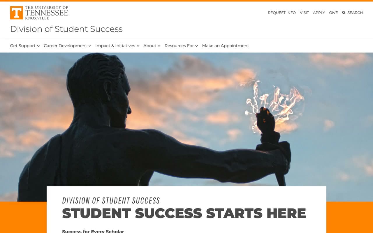UT Division of Student Success website