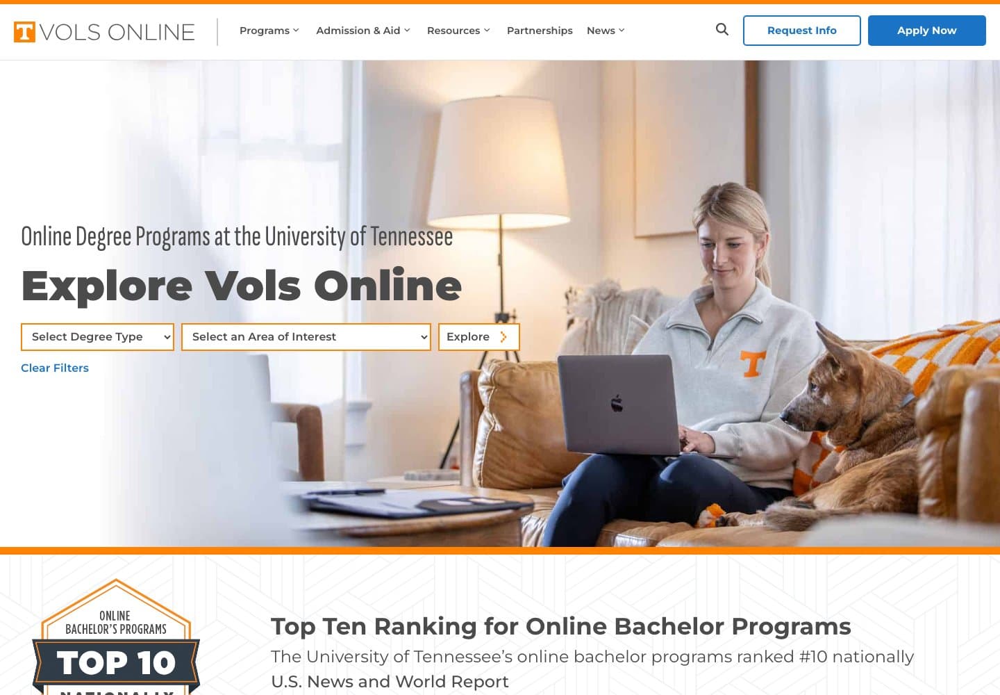 Vols Online website